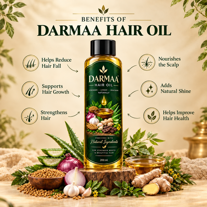 Darmaa Hair Oil – Natural Herbal Hair Care Oil
